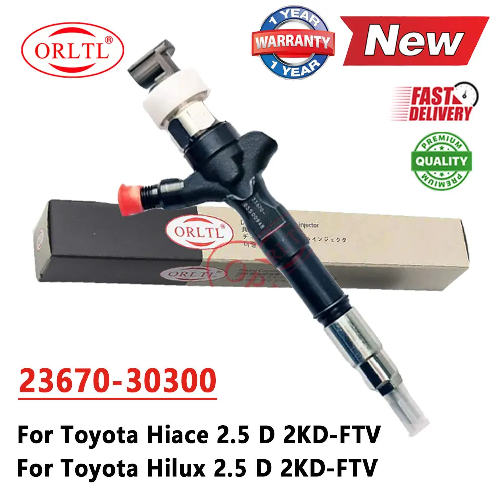 

23670-30300 2367030300 2KD Diesel Common Rail injector 095000-7761 095000 7760 For Denso TOYOTA Hilux Hiace 2KD-FTV