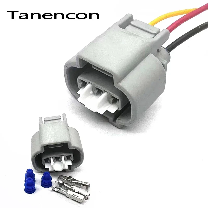 1 세트 3 핀 자동차 속도 센서 플러그 2.2mm 여성 방수 케이블 커넥터 Toyota Hilux Surf KZN 용 와이어 하네스 소켓