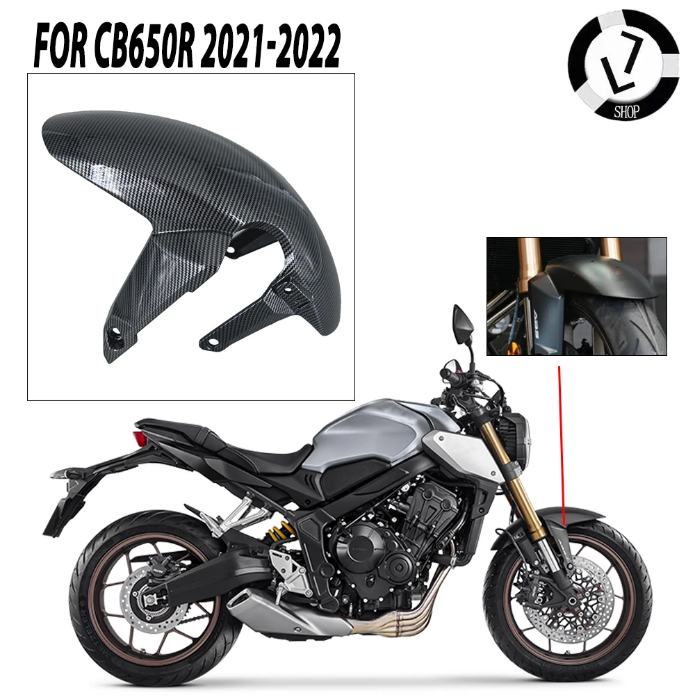 

Motorcycle Fairing Parts Front Fender Suitable For Honda CB650R CBR650R 2019-2021 ABS Injection Molding Carbon Color