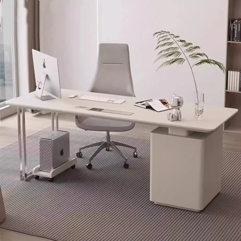 

Italian paint creative desk household computer desk simple modern medical beauty consultation light luxury