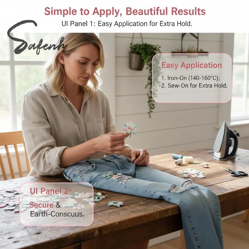 1Pcs Jacket Jeans Craft Accessories Flower Embroidery Patch Iron On Elegant Patches For Clothes Bags DIY Embroidered Stickers