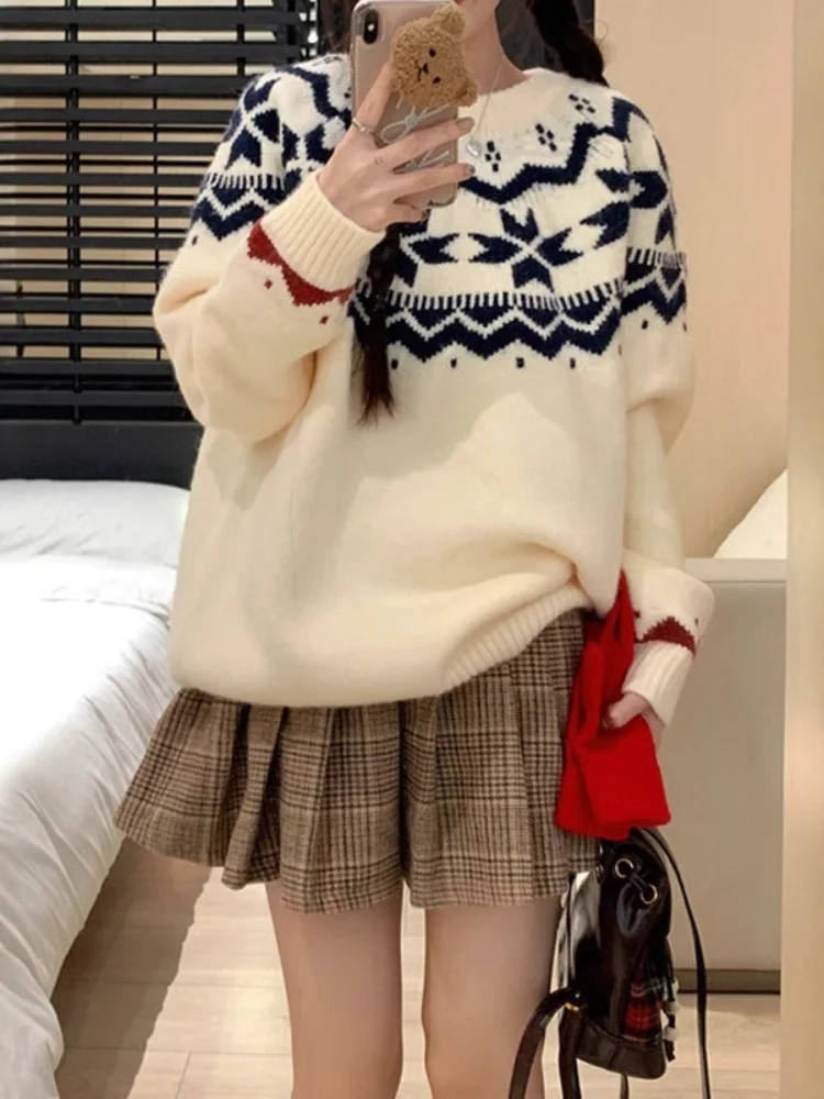 Ropa de mujer suéter con capucha Otoño e Invierno tejidos nuevos Tops mangas largas moda capa Base para mantener el calor