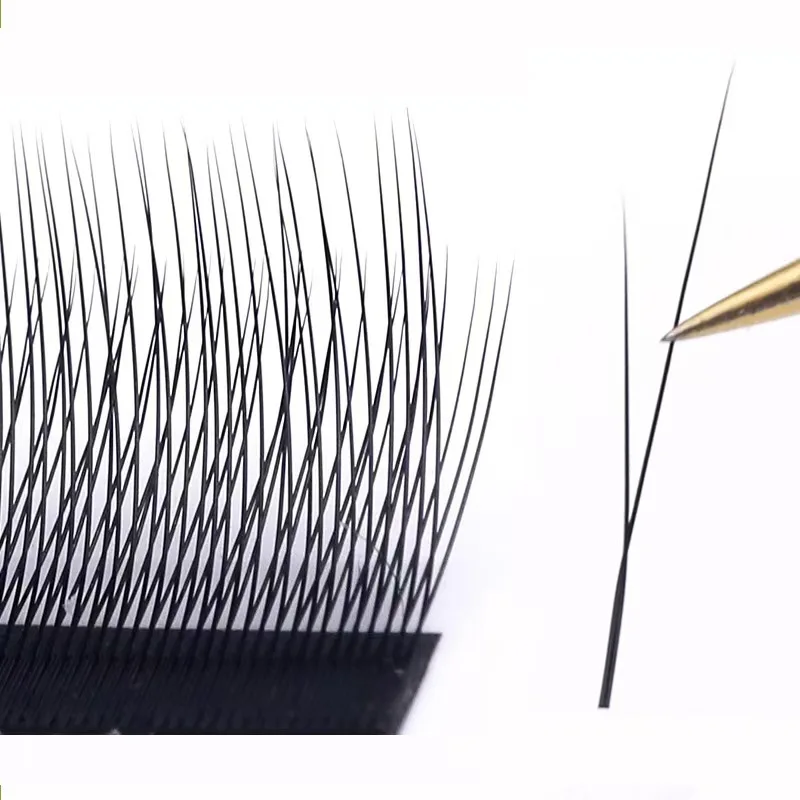 

2025 New Arrival Eyelashes Style Slanted Flyling Small Velvet Eyelashes H Shaped Long and Short Black Color Lashes
