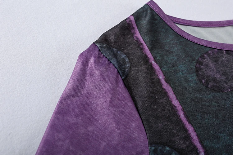 Damen Ethno-Stil Bedruckter Loser Langarm-Hoodie Übergroßes Mode-T-Shirt Europäisch-Amerikanischer Trend 2024 – Detail 19