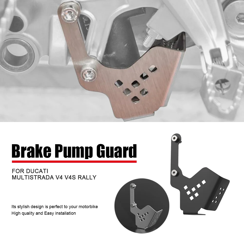 

For Ducati Accessories Multistrada V4 V4S V 4 S V 4S Rally Radar 2022 2023 Motorcycle Rear Brake Pump Guard Protection Cover Cap