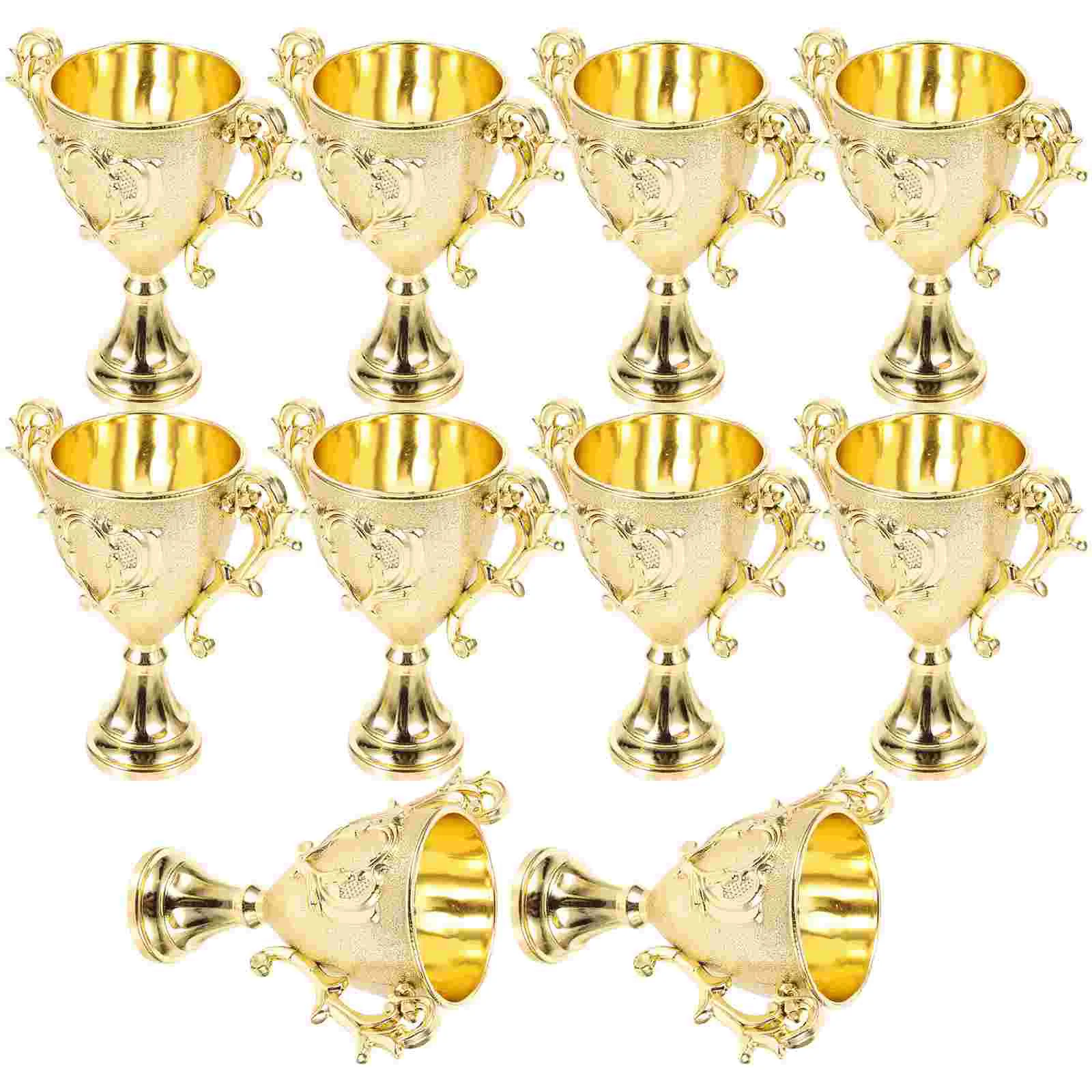 10 Pcs Compact Award Trophy Prize Basketball Accessories Trophies Little Friend Accessory Plastic Small Sports Child