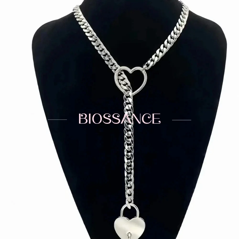 New Exquisite Fashionable Gothic Lariat Adjustable Love Pendant Necklace For Men And Women Jewelry Accessories Gifts Wholesale