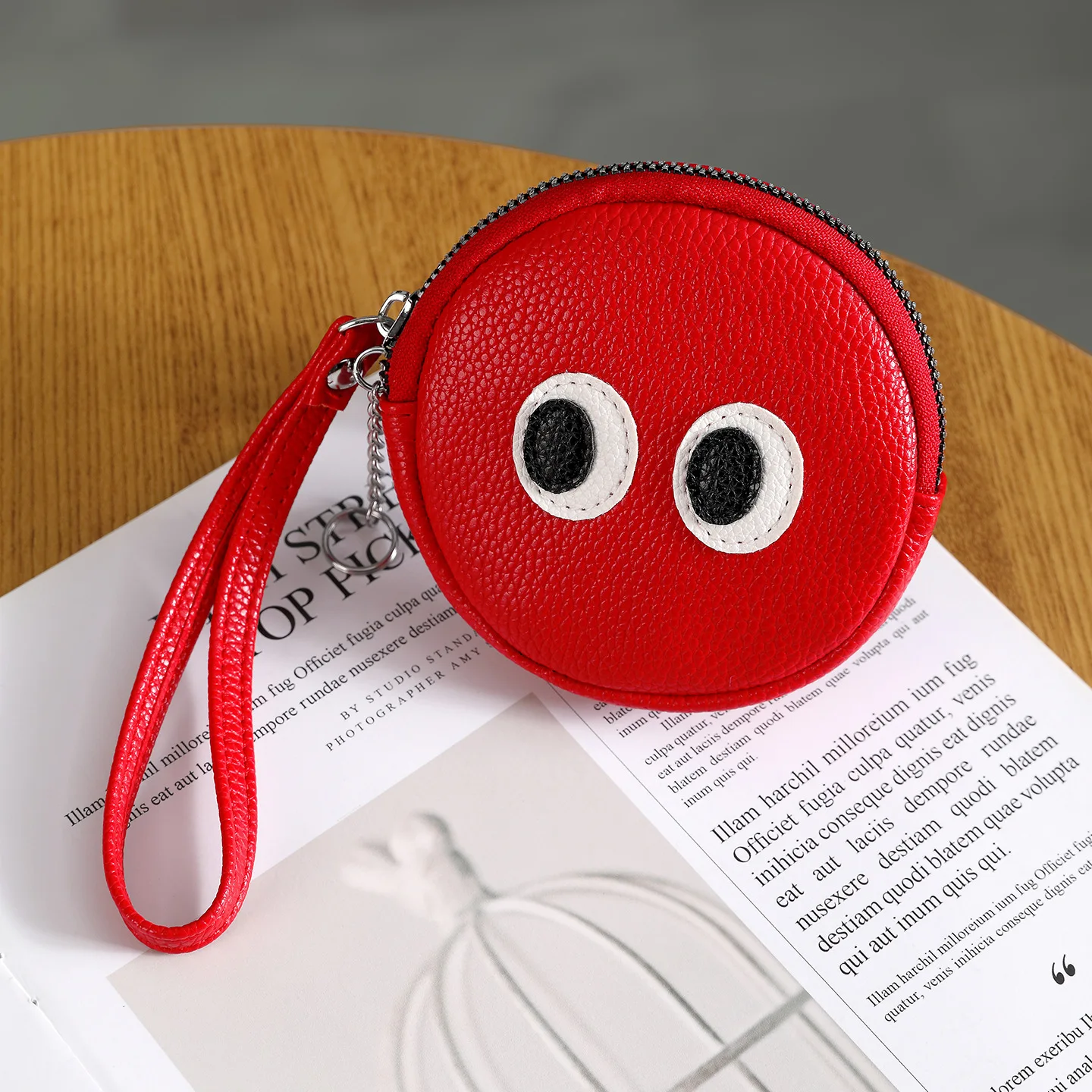 High Grade Cow Leather Coin Purse Women's Fashion Key Bag Women Luxury Small Wallet Bank Card Bluetooth Headset Organizer Bag view 5