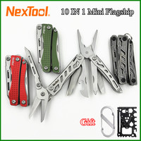 NexTool Mini Flagship Red/Green 10 IN 1 Multi Functional Folding EDC Hand Tool Screwdriver Mini Pliers Bottle Opener Outdoor
