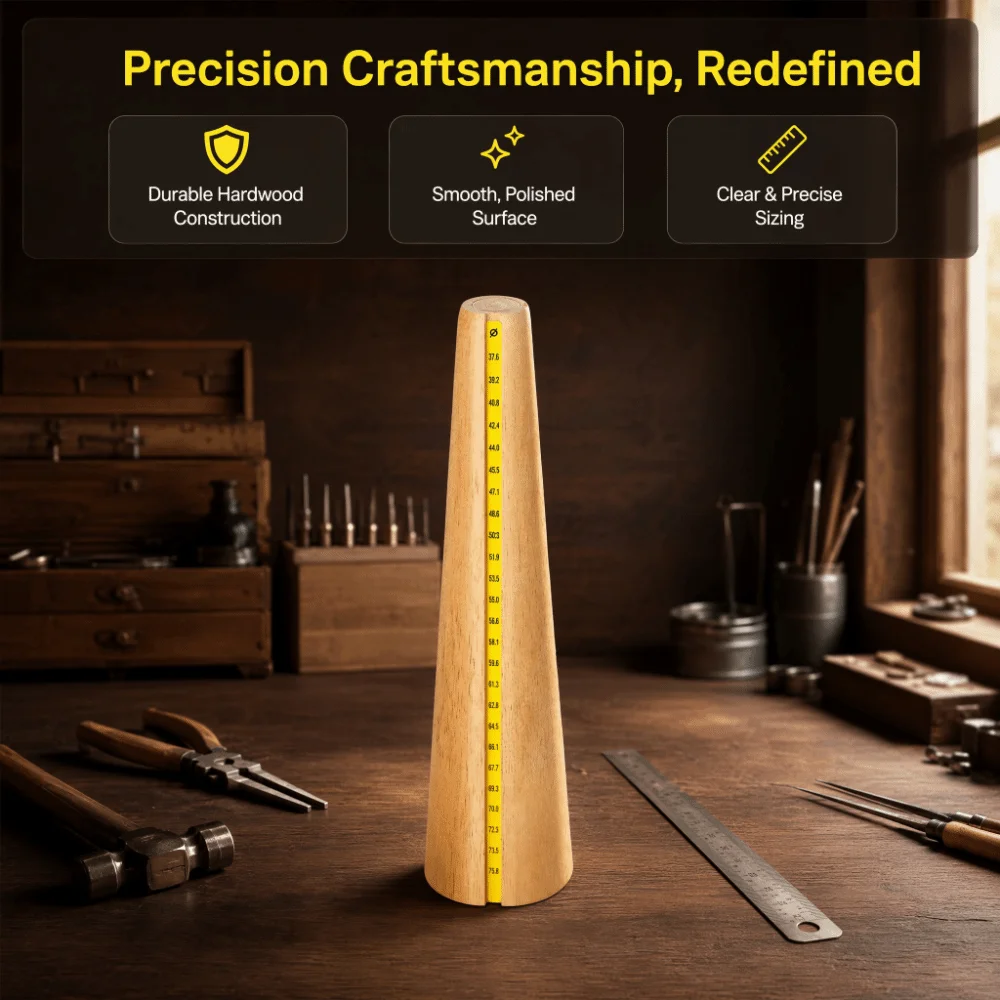 Durable Wood Color Bracelet Mandrel Wood Length 31cm Jewelry Making Tool Bangle Mandrel Bangle Repair