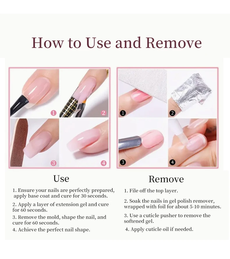 XEIJAYI 6g Nagelverlängerungsgel 18 Farben Kristallverlängerung Poly Gel Nagelspitzen und Schönheitskunst für längere Nägel – Detail 11