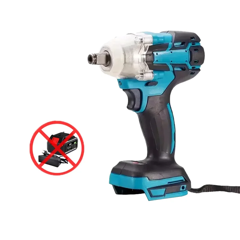 Draadloze borstelloze slagmoersleutel 520Nm hoog koppel 18V elektrische krachtsleutel draagbaar handgereedschap voor het vervangen van banden en meubels