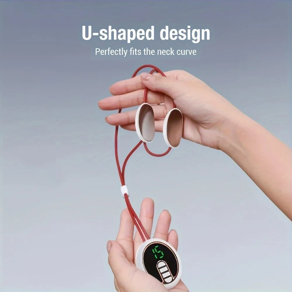 

Массажер для шеи с микротоками и горячим компрессом, для тела, ног, рук, подвесной, десять режимов, эргономичный