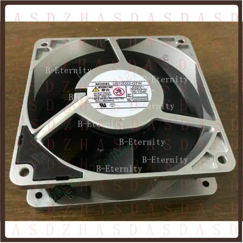 Z  1pcs FOR  STYLE FAN US12D22-GTW 220V 12038 iron leaf fan