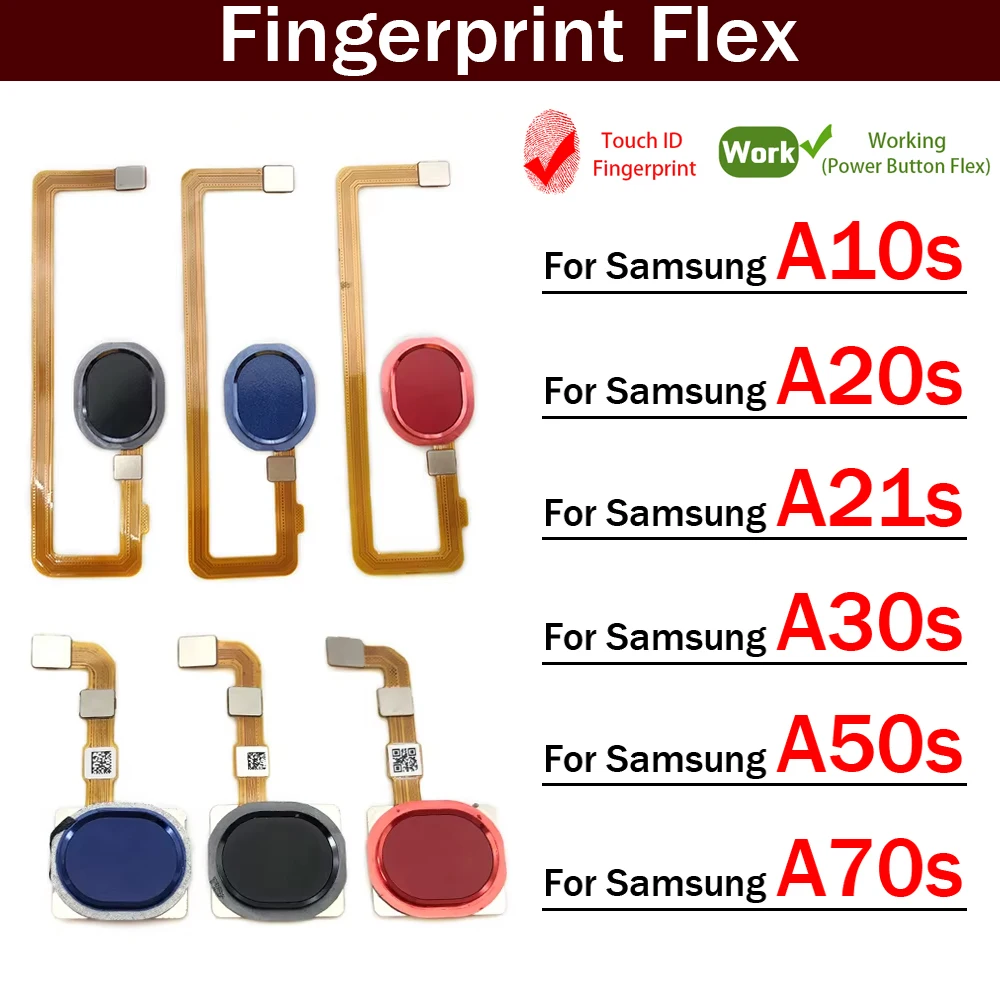 

Новый для Samsung A10S A20S A21s A30s A50s A70s датчик отпечатков пальцев ключ возврата дома кнопка меню гибкий ленточный кабель