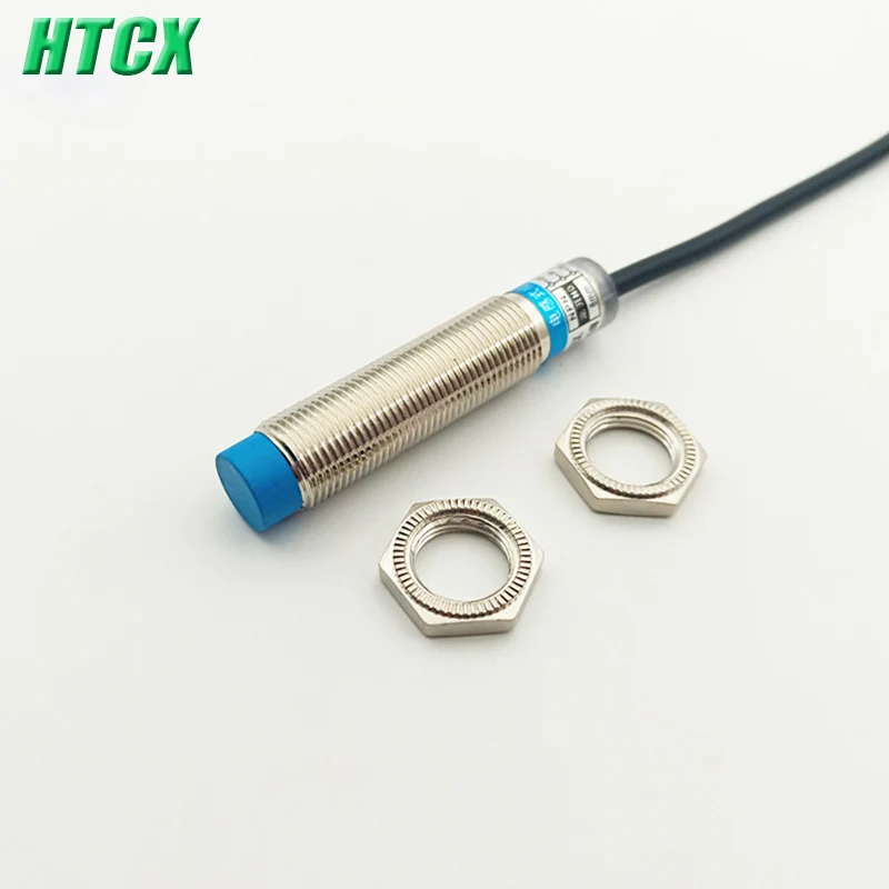 New  Metal proximity switch DC three wire NPN normally open M12 LJ12A3-8-Z BX cylindrical inductor