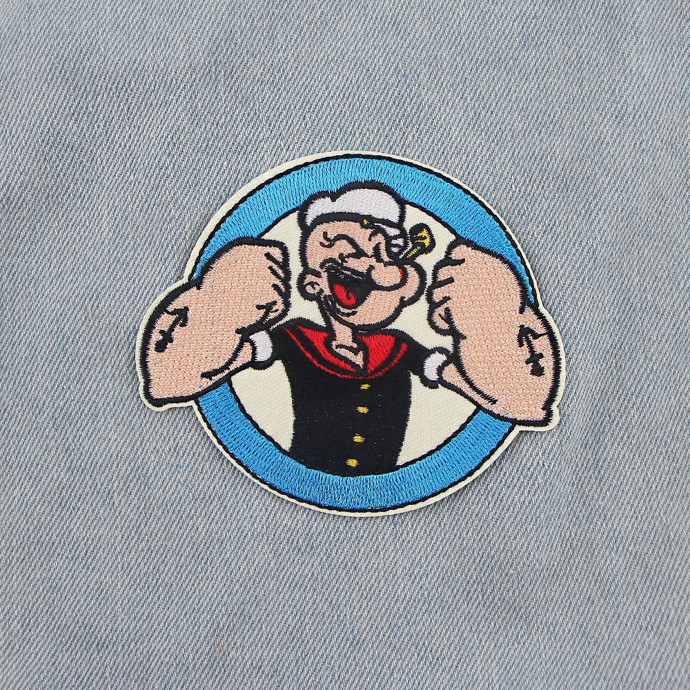 Cartoon Character Patch Embroidered Patches For Clothing Stickers Stripes Cartoon Patch Iron On Patches On Clothes Decor