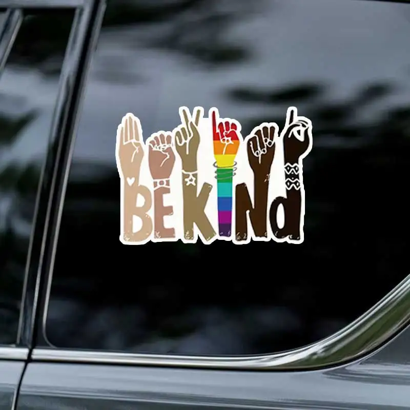 Funny Kind Hand Decals Car Stickers for Cars Motorcycles Laptops Fridges - Durable Vinyl Wall Art Decor Q122
