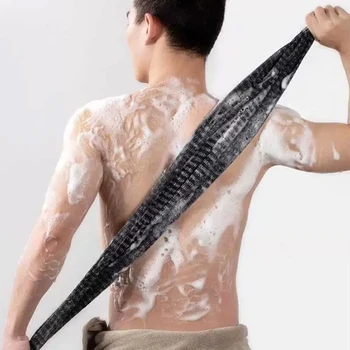 ถูผ้าขนหนูอาบน้ําดึงกลับเครื่องมือแถบยาวไม่เจ็บปวดถูโคลนแถบอาบน้ําสองด้าน