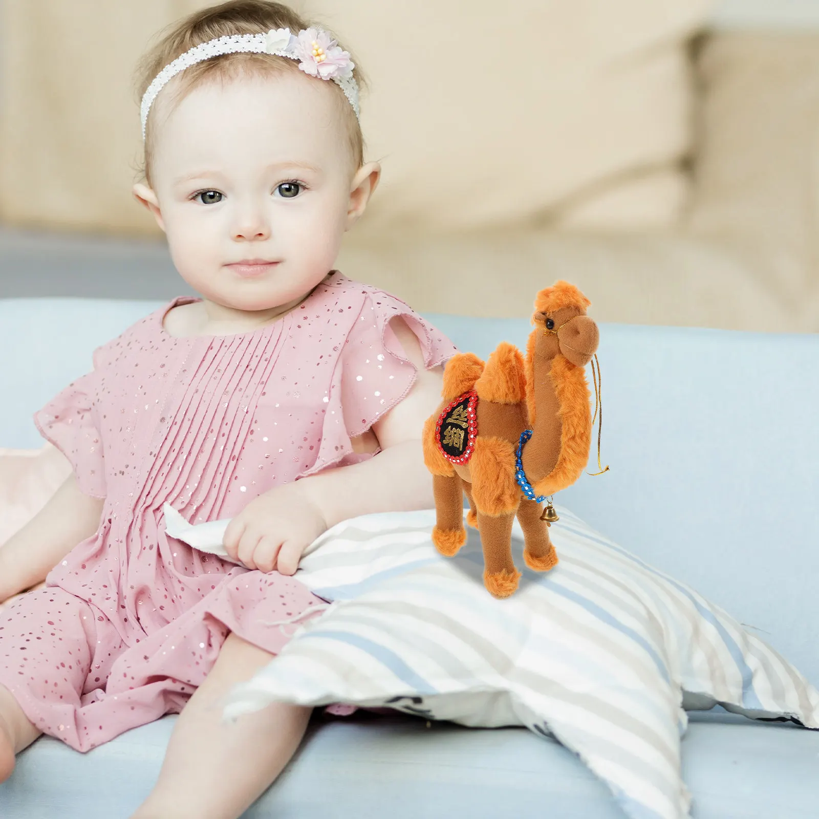 

Adorable Soft Camel Stuffed Animal for Kids Nursery Room Decor Educational Play Companion Home Decoration Gift for Birthdays