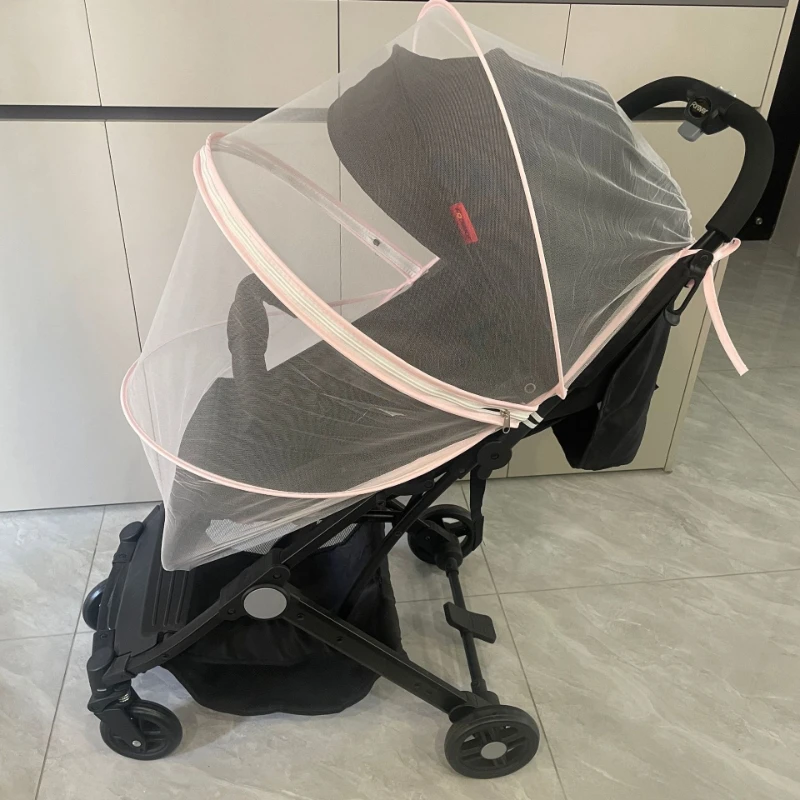 Summer Baby Stroller Mosquito Net Full Cover Universal Encrypted High Landscape Handcart Mosquito Net Umbrella Car Mosquito Net