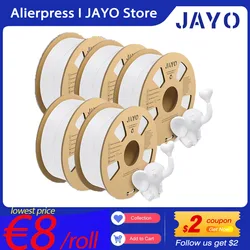 JAYO-Filament série PETG/ABS/TPU/PLA, 1.75mm, 5 rouleaux, impression 3D, bonne solidité française pour FDM, matériaux d'imprimante 3D, cadeau de bricolage, livraison rapide