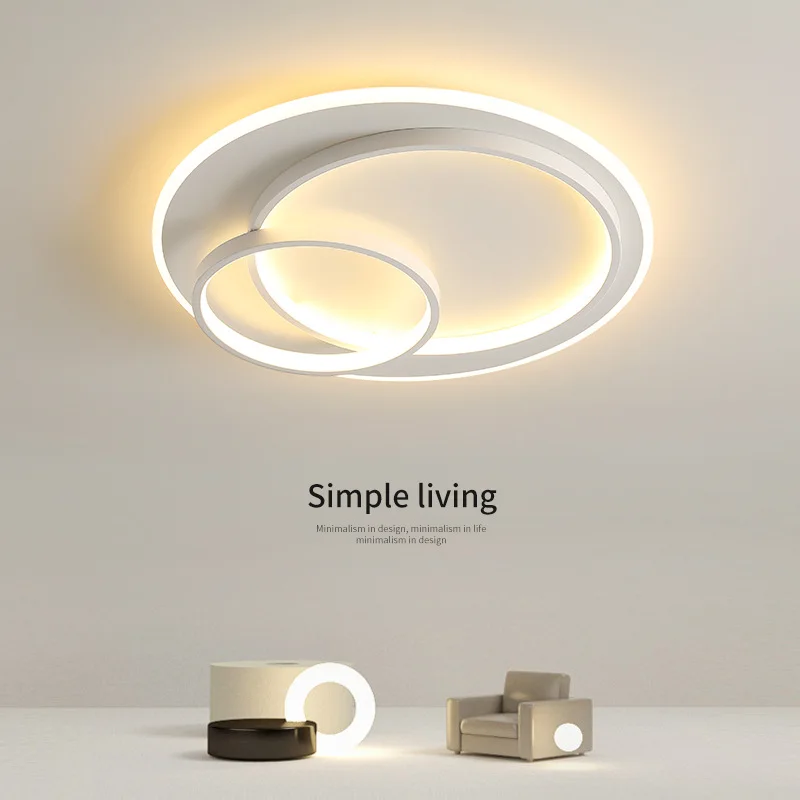 

Modern And Simple LED Ceiling Lamp Nordic Round Bedroom Room Lamp Home Study LED Exquisite Eye Protection Nordic Ceiling Lamp