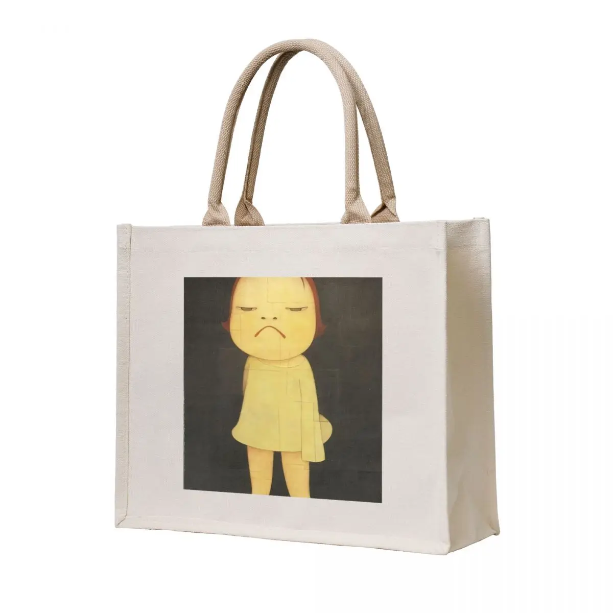 

Vintage YOSHIMOTO NARA angry Baby Girl, upset Tote Bag Handbags Canvas bag for women Shopper handbag