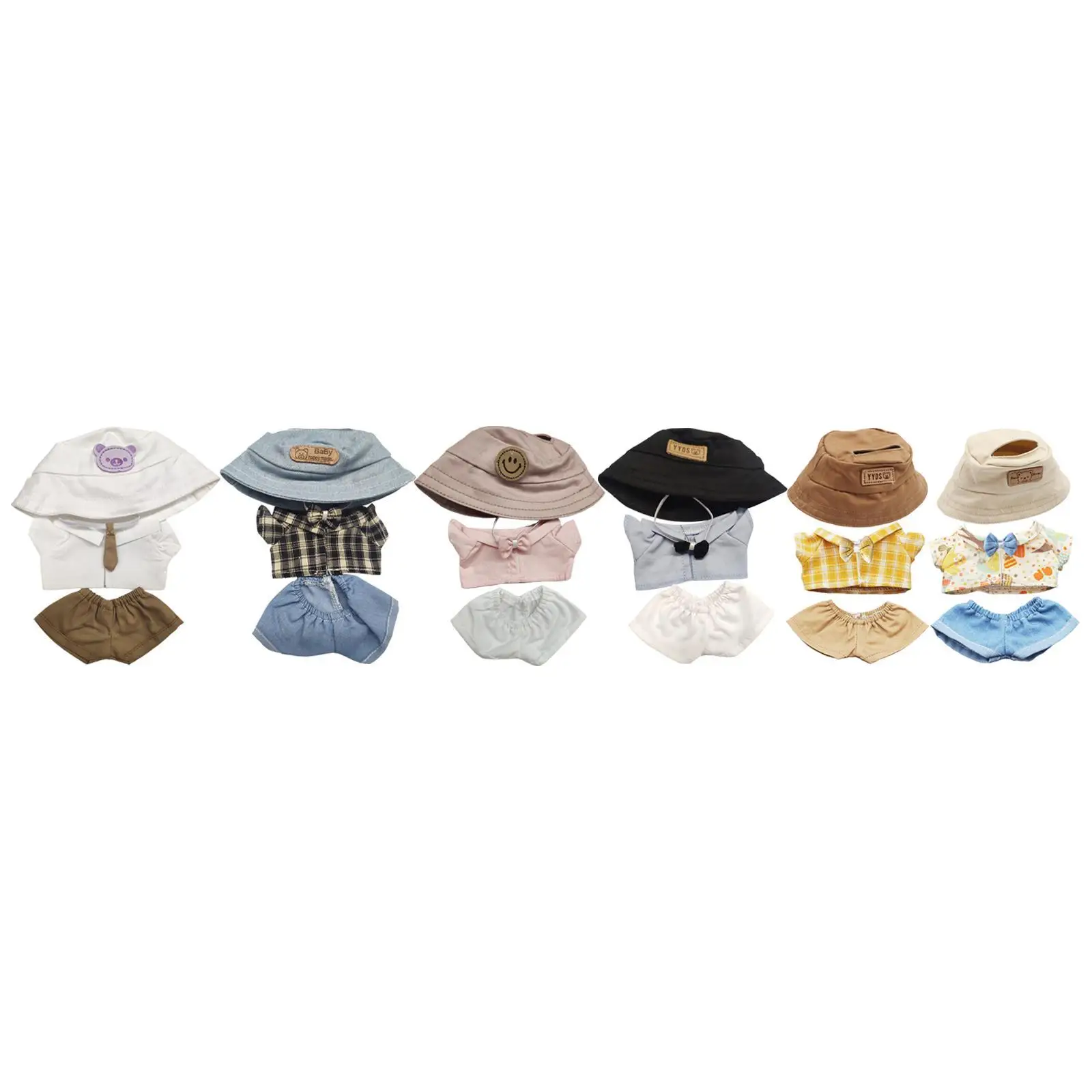 

Mini 6 inch Doll Clothes Set Doll Accessories Clothing Shirt Clothing Gift Boy Doll Clothes for Age 5-7 8-10 Kids Pendant Doll