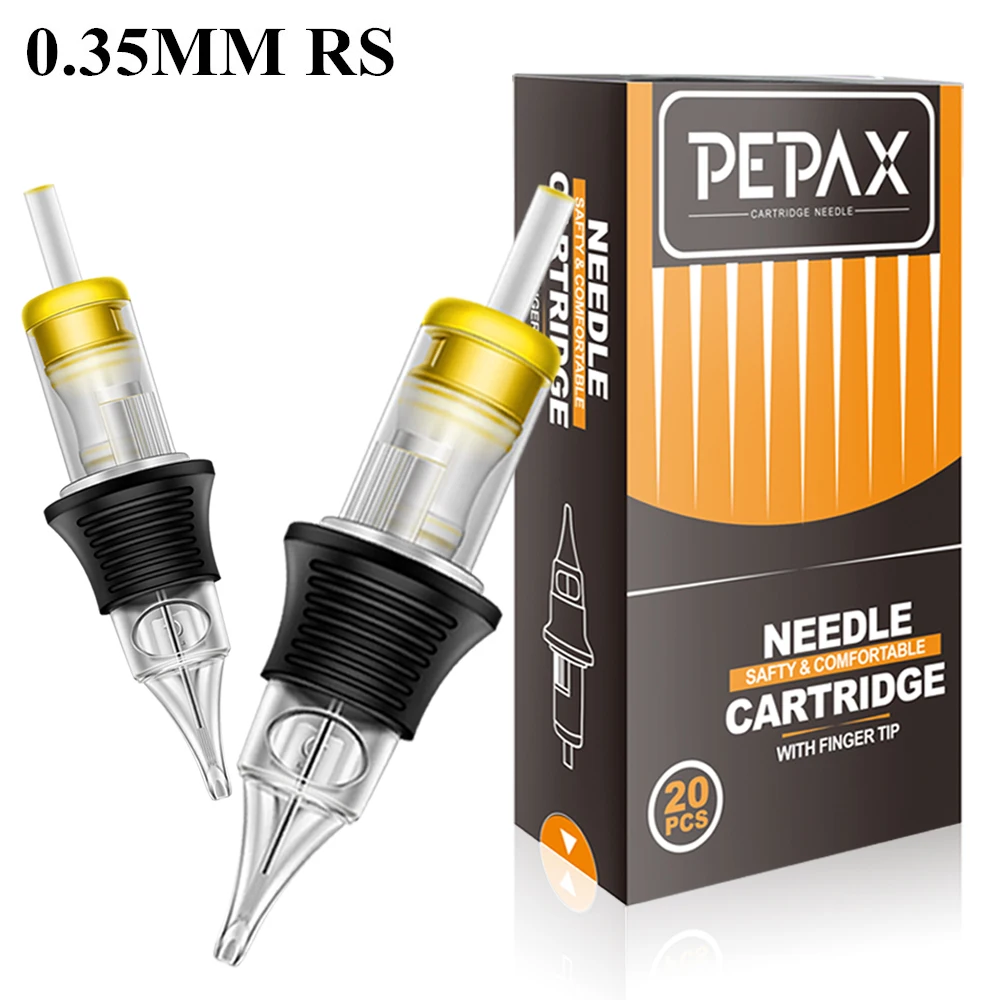 

20pcs RS Tattoo Cartridge Needles 0.35mm PEPAX Cartridge Tattoo Needles for Rotary Tattoo Machine 3RS 5RS 7RS 9RS 11RS