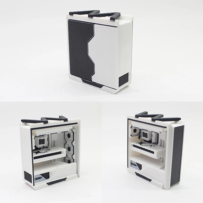 Esports Gaming Furniture Set for 1/12 Scale Dollhouse Decoration: Desk, Chair, Keyboard