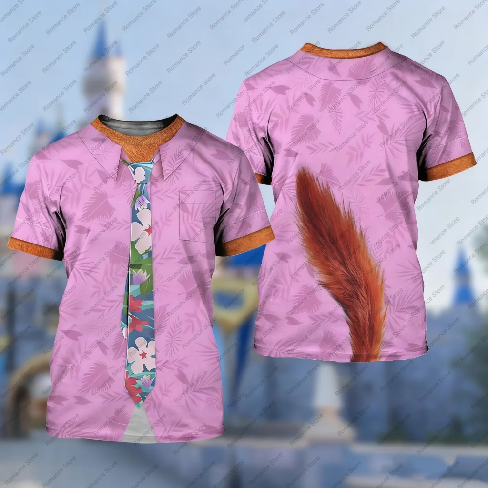 2026 Nieuwe Nick Judy shirts Gary Zootopia 2 T-shirts 3D Gedrukt Cosplay Kleding Street Fashion Ronde Hals Korte Mouwen T-shirts