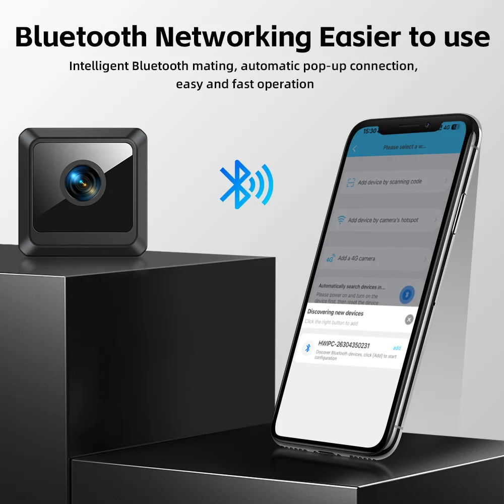 W02 HD Wireless Smart Surveillance Camera - Plug-Free Remote night vision Home Security Camera with WiFi Connectivity