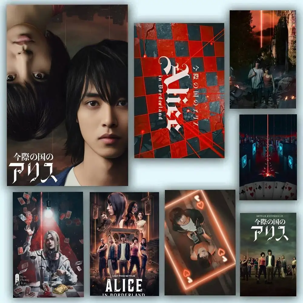 Hot TV Alice In Borderland Posters Self Adhesive Waterproof 