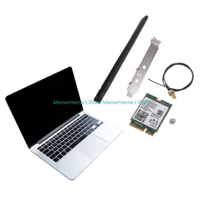 W91A Wireless 9461NGW 802.11AC M.2 คีย์ E การ์ดเดสก์ท็อปคิท BT ที่เข้ากันได้ 5.0 อะแดปเตอร์