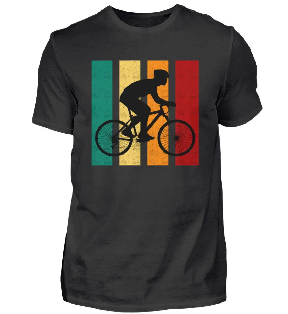 T Shirt Cyclist Motif Bicycle Riding E Bike