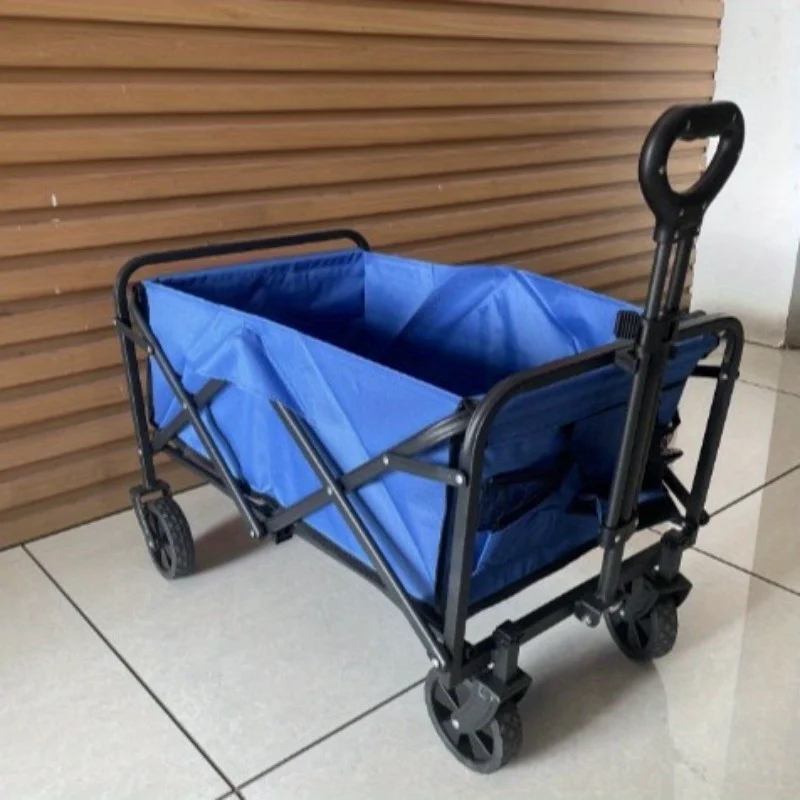 

New outdoor camper, folding camping small trailer camp trolley, lightweight folding simple trolley