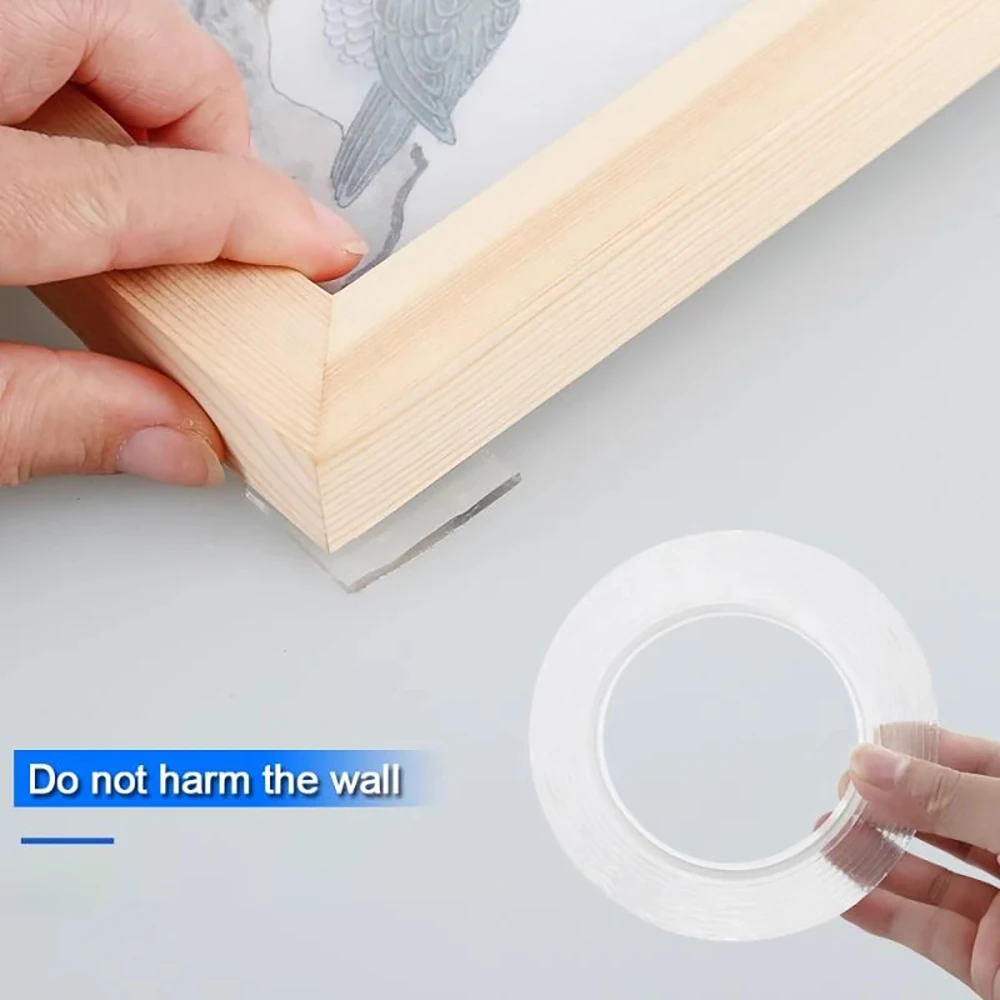 Super Strong Nano Double-Sided Tape Versatile Reusable Double-Sided Waterproof Adhesive Tape Office，Kitchen，Bathroom Accessories view 3