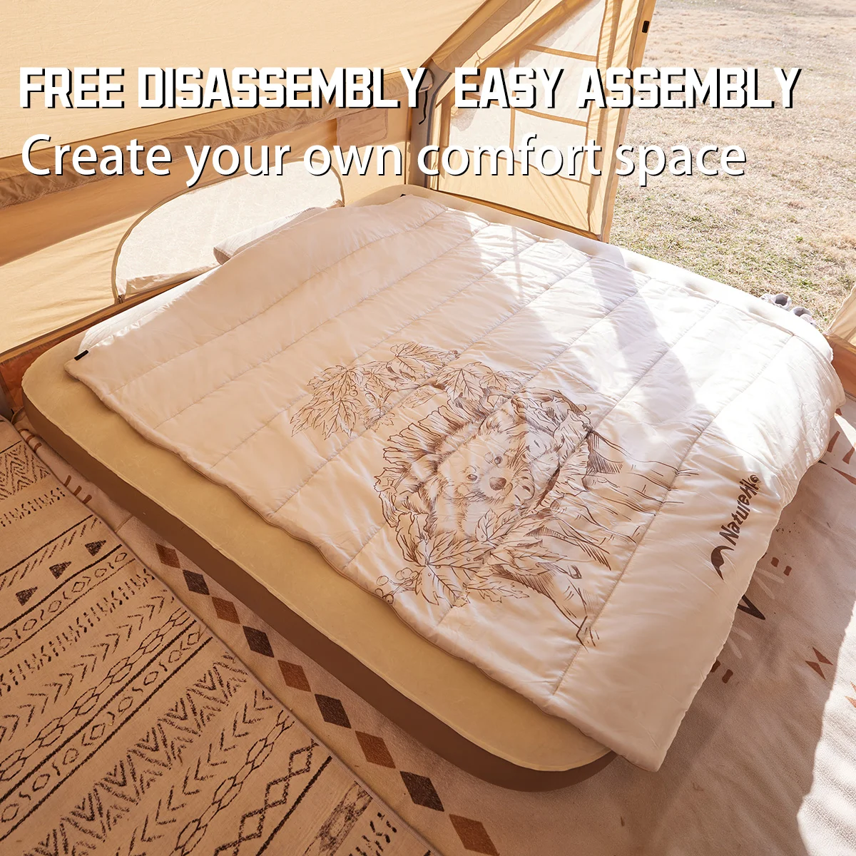 M300 Ultralight Double Sleeping Bag - Spliceable Envelope Design