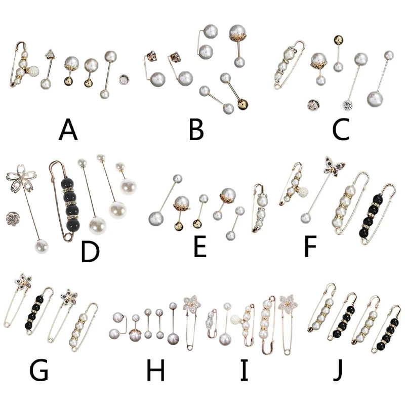 Kunstperlen-Sicherheitsnadeln für Strass-Schmuck, Brosche, Pullover, Schal-Clips, Dekoration