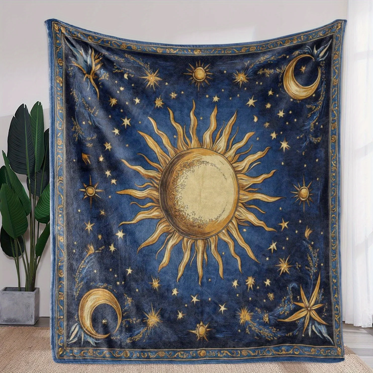 

Фланелевое одеяло VIKAMA с астрономической тематикой, мягкое, для гостиной, дивана и спальни, для новорожденных