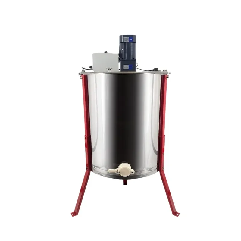 Stainless Steel 4 Frame Electric Honey Extractor Adjustable Height Beekeeping Equipment Automatic Honey Separator Machine for