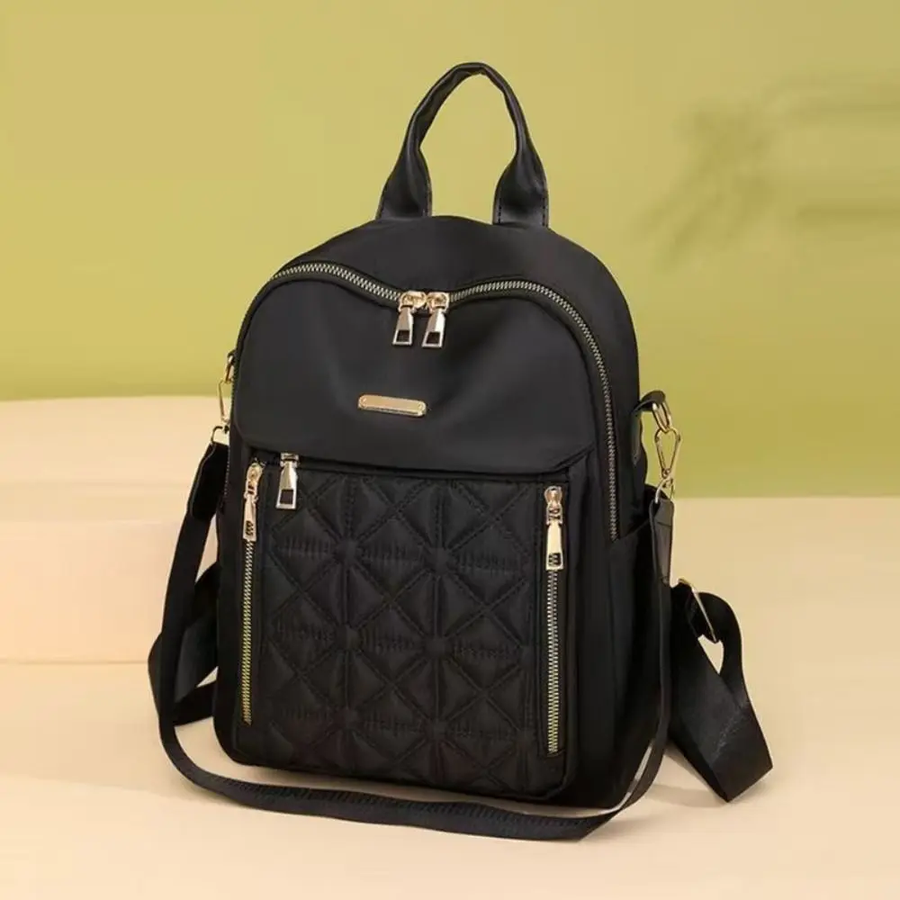 

Oxford Cloth Simple Luxury Backpack Multi-functional Solid Color Solid Color Shoulder Bag Handbag Korean Style Retro Backpack