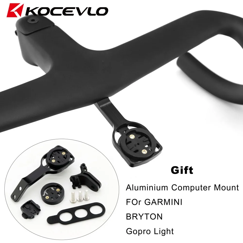 KOCEVLO Road AERO Carbon-Integrationslenker für 28,6-mm-Gabel mit Abstandshaltern, interne Kabelführung, Rennradlenker