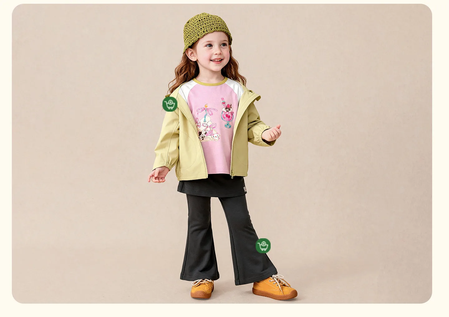 Amila 2026 Herbst Neues Stylisches und Bequemes Kinder-T-Shirt mit Niedlichem Patchwork-Farbblock und Kreativem Musterdesign Langarm – Detail 4