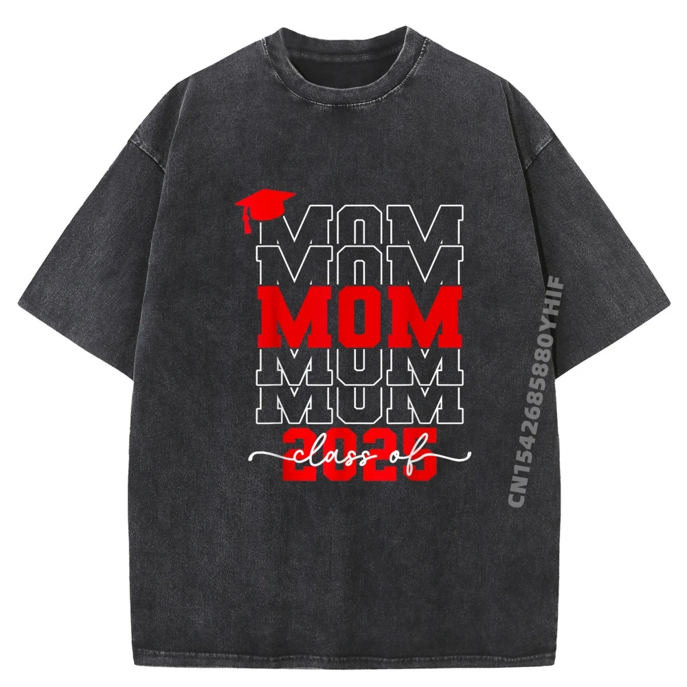 

Мужская дизайнерская одежда Proud Mom Of A Class Of 2025 года для мамы старшего возраста, хлопковая удобная стираная футболка