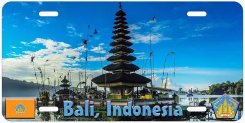 Bali Indonesia Aluminum Novelty Car License Plate