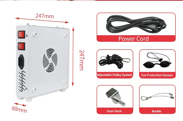 Unique Design Series COB+Dual-Chip 300W 600W 1200W 660nm 850nm Red Light Therapy