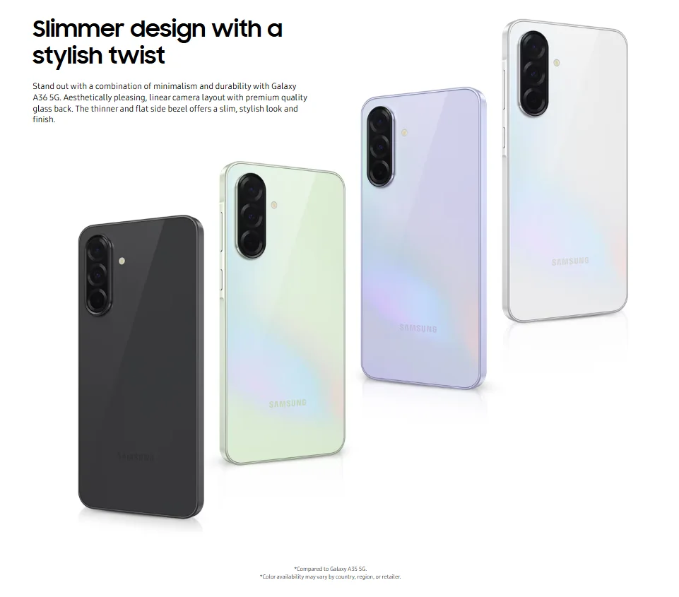 هاتف Samsung Galaxy A36 5G، شاشة ذكاء مذهلة، عمر بطارية طويل 6.7 بوصة، شحن سريع للغاية #2