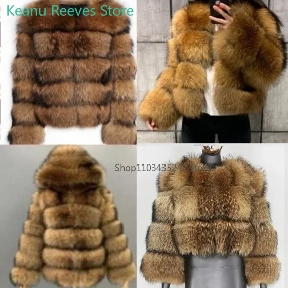 Women's Fashion faux fur coat super hot Autumn Winter women short Faux fox fur fluffy jacket high quality 7xl Ladies furry coats